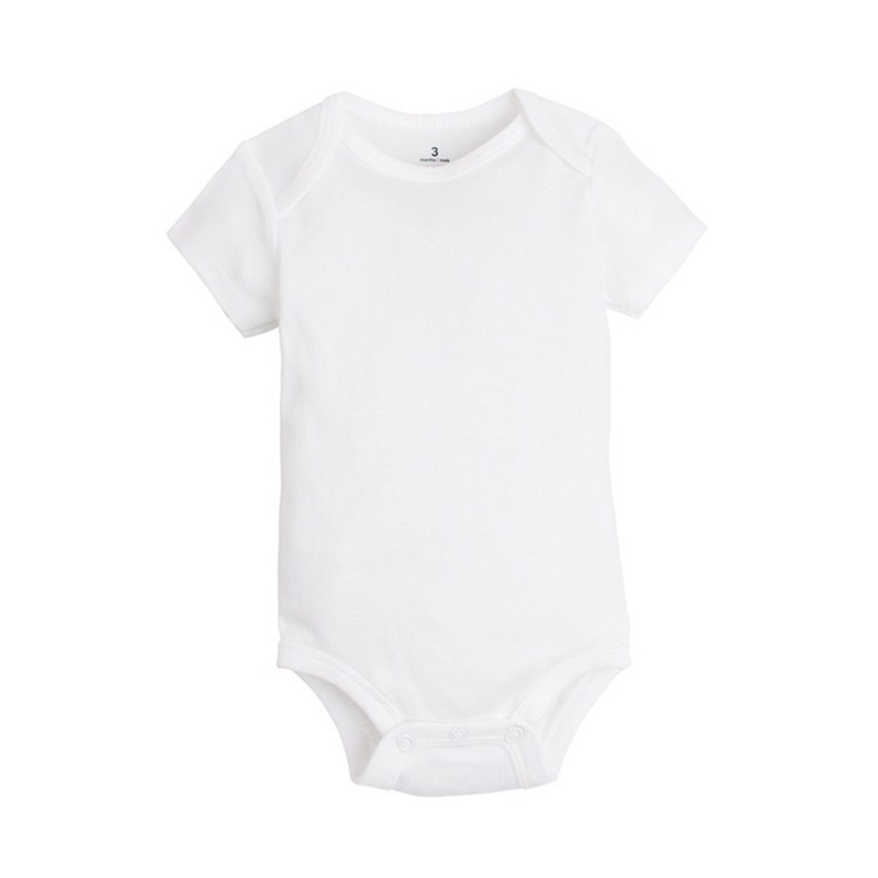 Rompers /lote Nascido Roupas de bebê Corpo de verão Bodysuits Bodys 100% algodão branca Crianças de macacão