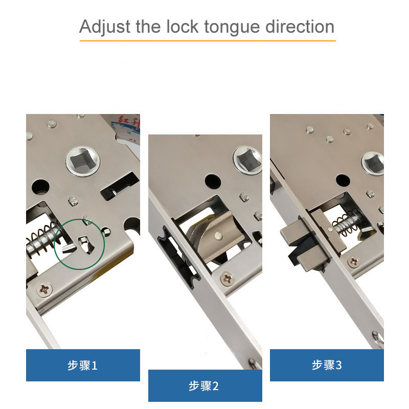 Дверные замки 5050 Mortice Lock Body, подходящее для отпечатков пальцев из нержавеющей стали панели против ручки без затяжения болта до 220906