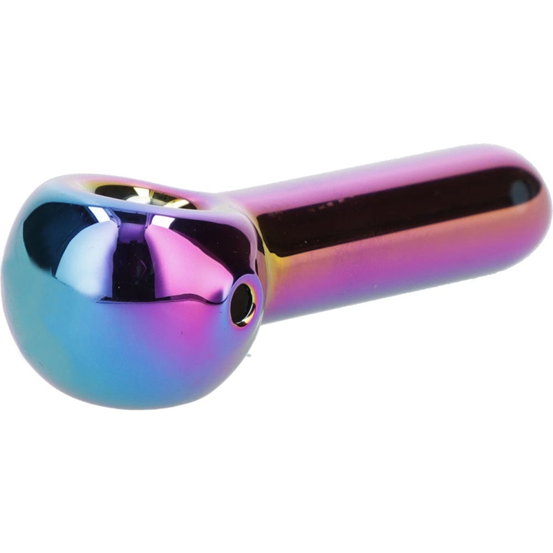 Latest Colorful Rainbow Thick Glass Pipes Portable Design Spoon Bowl Dry Herb Tobacco Filter Bong Handpipe Handmade Oil Rigs Smoking DHL Free
