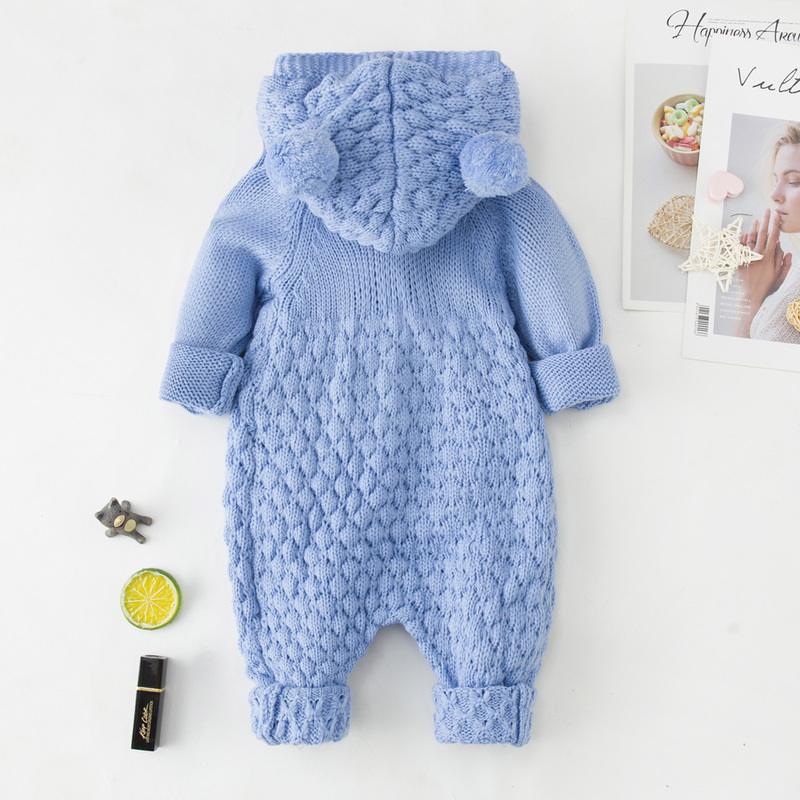 Strampler LZH Herbst Infant Baby Stricken Strampler Für Baby Jungen Overall Winter Kinder Overalls Baby Mädchen Kleidung Für geboren Halloween Kostüme 220905