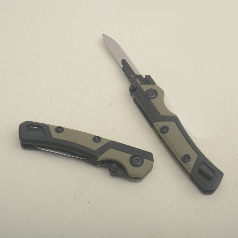 Cuchillo de herramienta plegable K1891 K1891 SK4 Satin Blade Nylon Plus Glass Fiber Many Knives de bolsillo EDC con envoltura de nylon y caja minorista