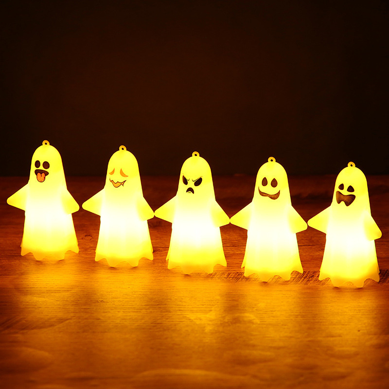 Halloween Party Lighted White Ghost Light Up Holiday Home Haunted House Yard Art Decor