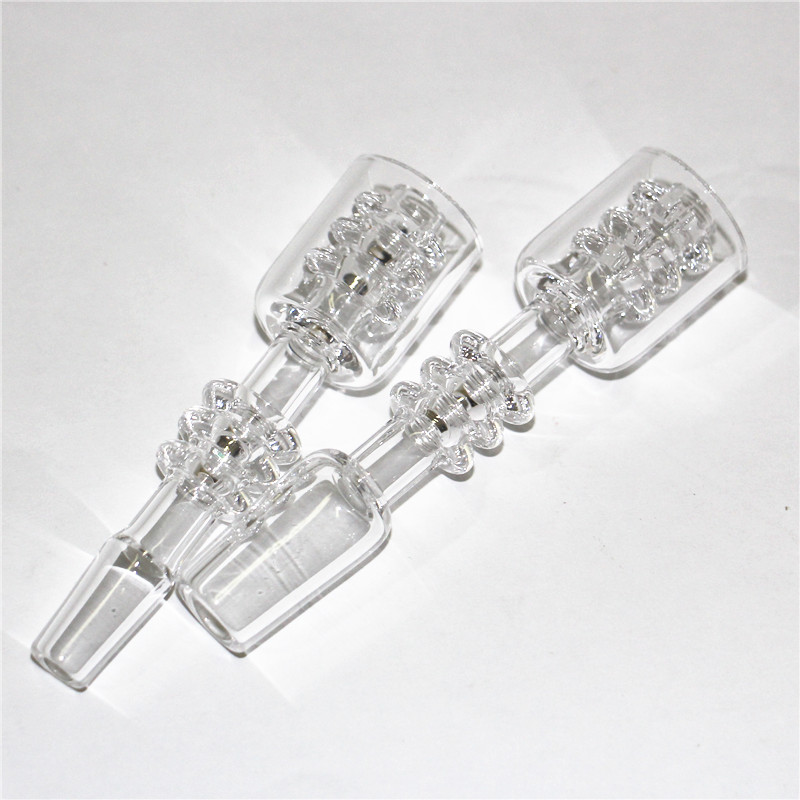 Fumo Nuovo 10mm 14mm Punte al quarzo Drip Tester Tubo di paglia Punta Narghilè Mini pipa ad acqua dab rig bong Maschio Femmina Fumo Chiodo