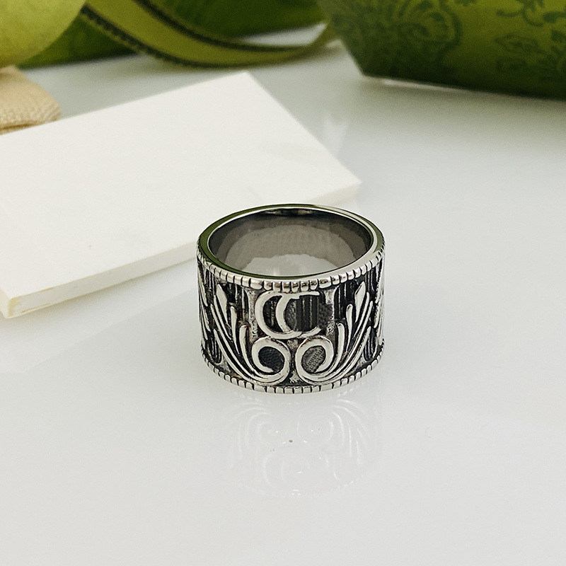 Modeontwerper Sterling zilveren ringen sieraden vrouw man paar minnaar trouwring belofte ring verlovingsringen251b