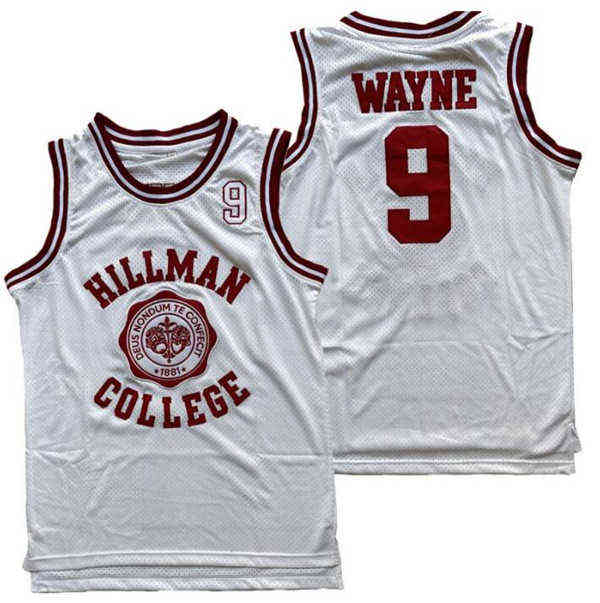 Indossa uomo Basket 9 Dwayne Wayne Un mondo diverso Hillman College Theatre Maglie cinematografiche Rosso Bianco Russia CCCP 15 Arvydas Sabonis Vintage