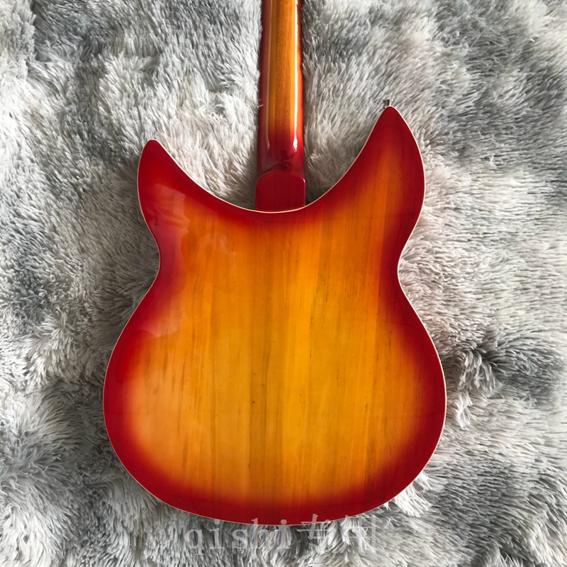 Guitare électrique 12 cordes Ricken 360 Cherry red Burst body touche palissandre