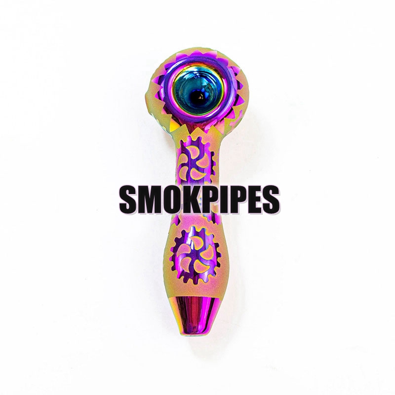 Cool Coloré Heady Rainbow Pipes Pyrex Verre Épais Tube De Fumer Handpipe Portable De Haute Qualité Décorer À La Main Herbe Sèche Tabac Huile Rigs Bong DHL Gratuit