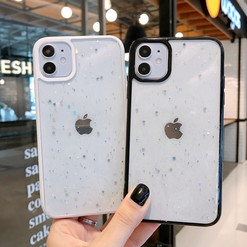 Twinkle Candy Transparent Telefone para iPhone 11 12 13 mini pro m￡ximo xs x xr 7 8 6s mais SE 2020 Casos ￠ prova de choques suaves