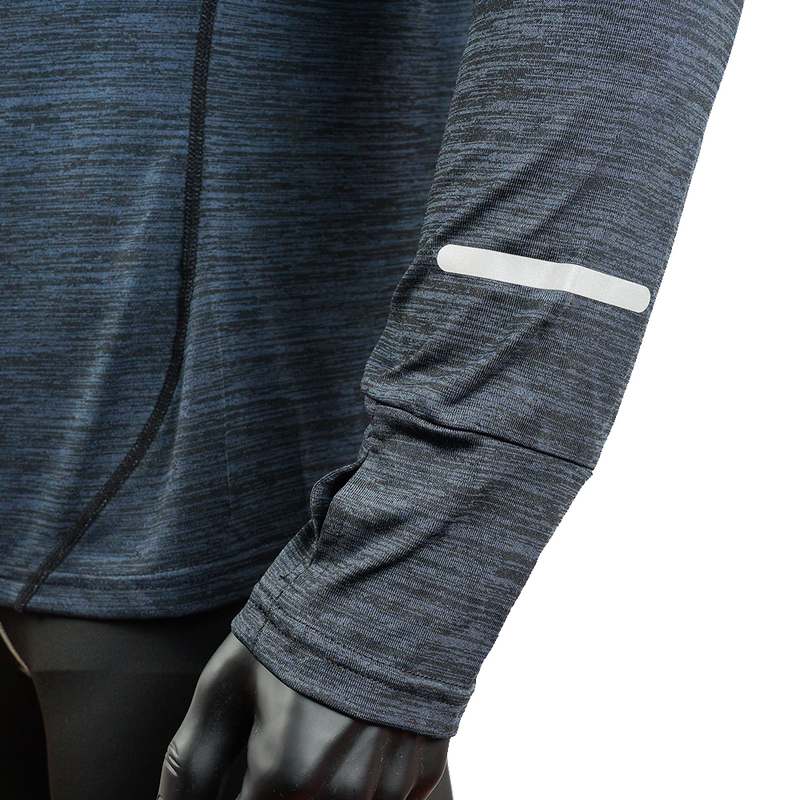 Мужские футболки мужская спортивная футболка спортивная одежда с длинным рукавом, беговая тренажерная одежда Фитнес Сжатие рубашки на молнии, пешеходные походные походные