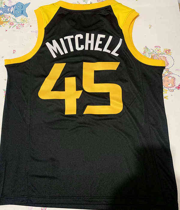 Collège porte un homme personnalisé imprimé Hot Press Utah Basketball Jersey Donovan 45 Mitchell Mike 10 Conley Rudy 27 Gobert Bojan 44 Bogdanovic 00 C