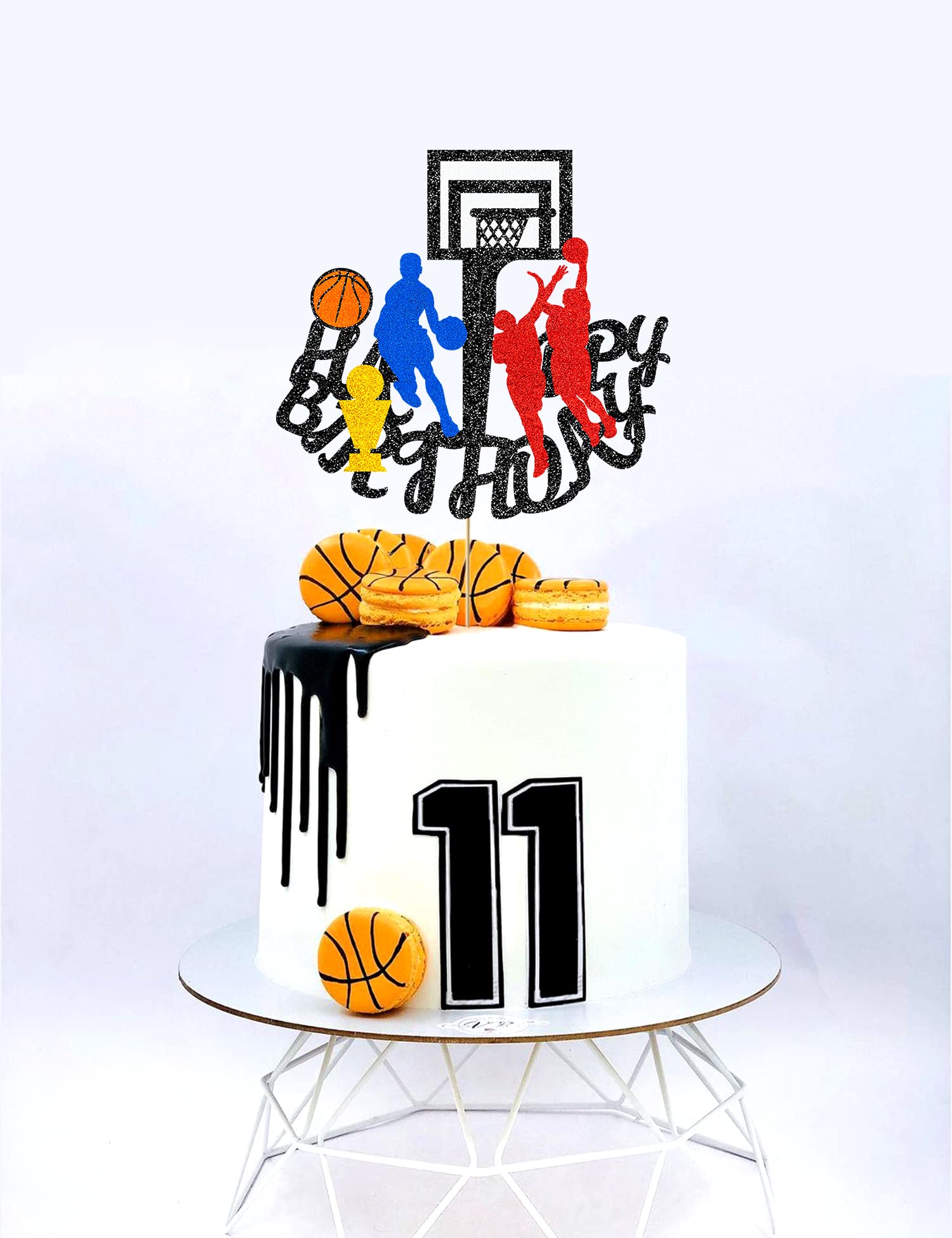 3ml basketball cake topper basketball cake decorations basketball cake toppers for boys men basketball theme happy birthday party decoration supplies