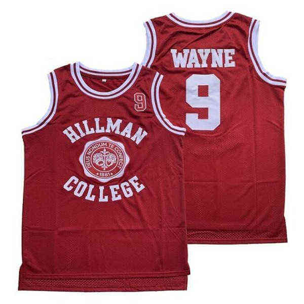 يرتدي WSKT Man Basketball 9 Dwayne Wayne A World Hillman College Theatre Movie Red White Russia CCCP 15 Arvydas Sabonis Vintage