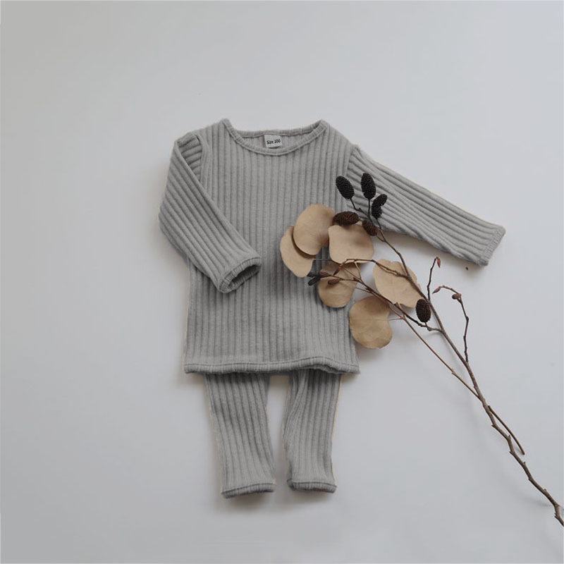 Clothing Sets Winter Toddler Baby Clothes Sets Girls Boys Knit Sweater Tops Leggings Pants Children Pajamas Baby Set Outfits For 05Y 220905