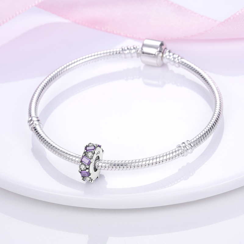 Fit Pandora perles 925 argent charme femmes bijoux Silicone Spacer Stopper Clip Charms Chamilia