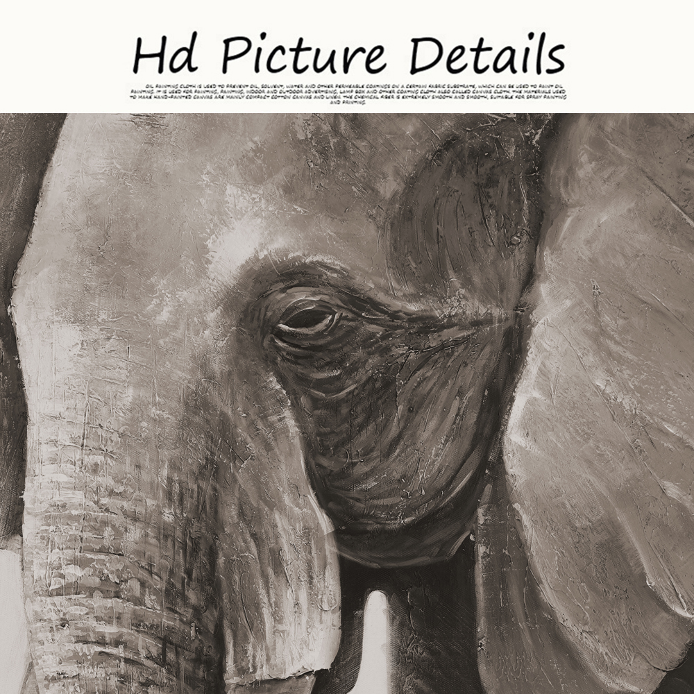 Painting Abstract Two Elephants HD Prints And Posters On Canvas Modern Wall Art Picture For Livinng Room Home Decoration