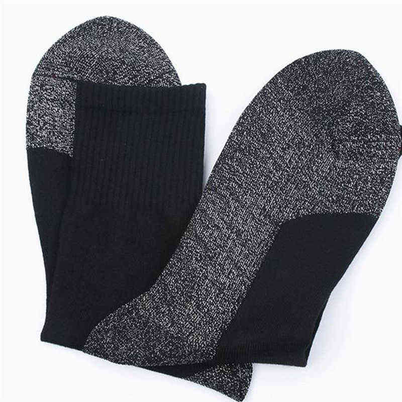 Athletic Socks of Winter Thermal Heated Luminised Fibres Elastic Thicker Women Men Tube Ski Moire Floor Sleeping L220905