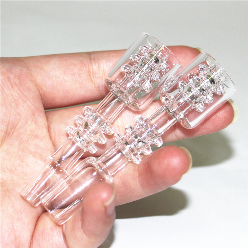 Quartz Tip Nail 10mm 14mm 18mm Smoking Accessories Glass Dab Straw Stick for Mini water pipe dab rig bubbler