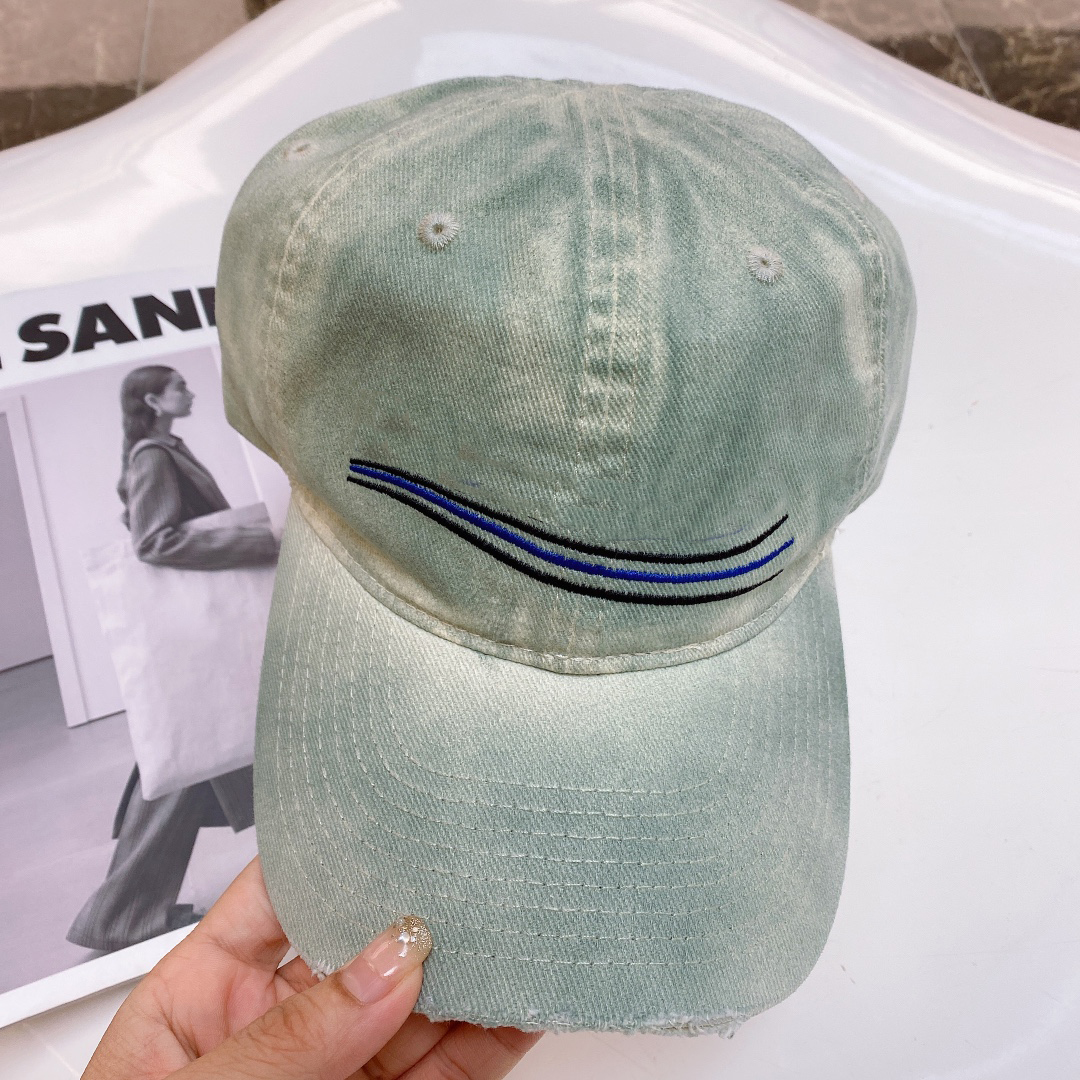 Man kvinna baseball cap justerbar för att köra träning våg broderi snapback boll mössor utomhusaktiviteter alla säsonger casquette217b