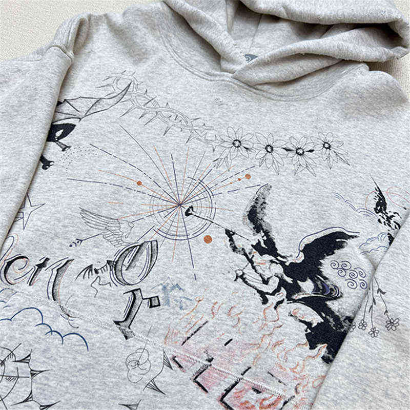 Felpe con cappuccio da uomo Nuovo arrivo 2022 Graffiti Moda Felpa con cappuccio da uomo Migliore qualità Schizzo astratto Donna Streetwear Pullover con cappuccio Felpe con cappuccio Abbigliamento uomo T220901