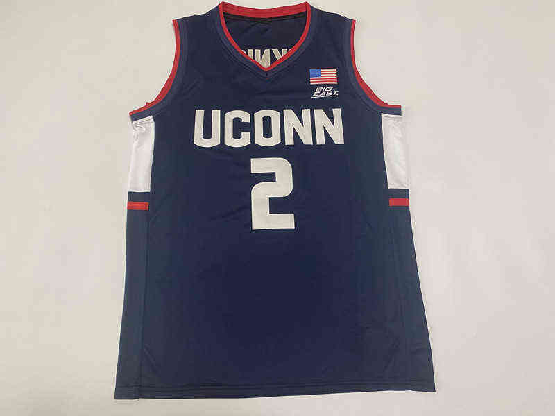 Il college indossa la maglia da basket Connecticut UConn Huskies James Bouknight R.J. Cole Adama Sanogo Tyrese Martin Isaiah Whaley Tyler Polley An