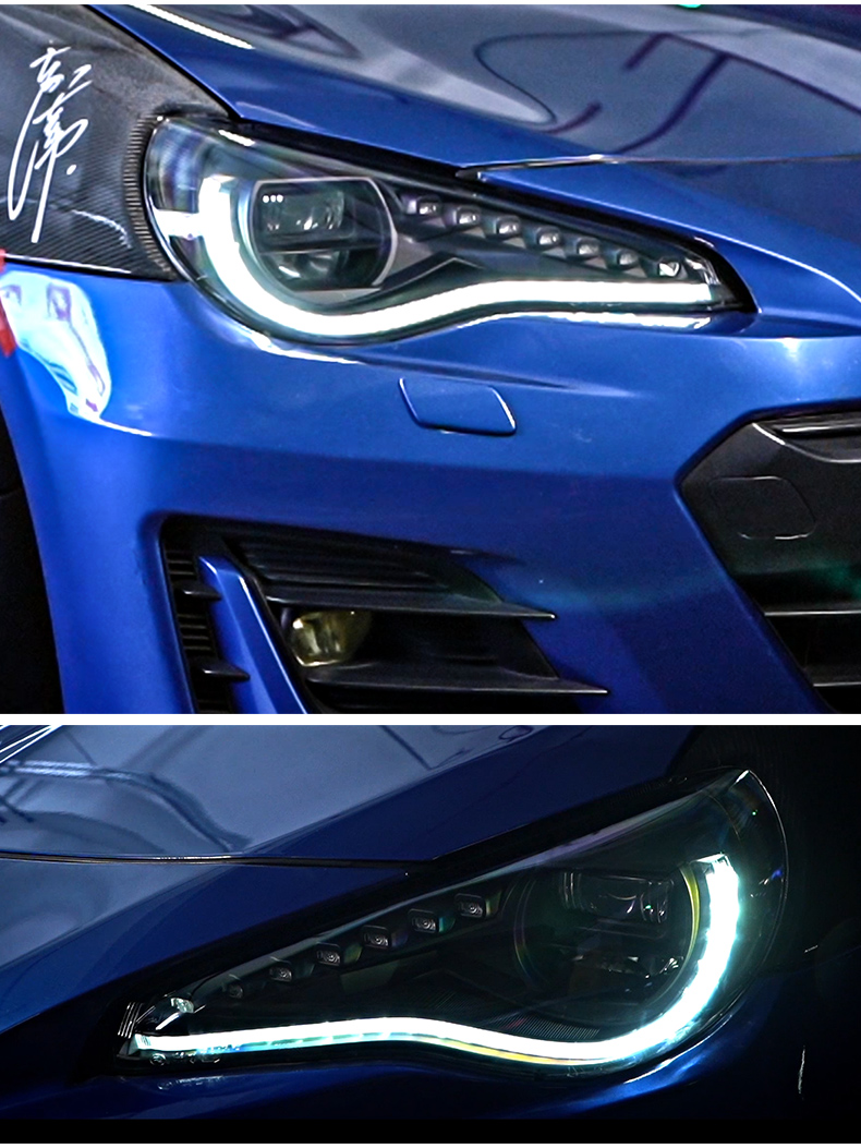 LED LED Light do Subaru Brz Daytime Runglight 2012-2018 FT86 GT86 Dynamiczny sygnał skrętu Podwójny akcesoria samochodowe Lampa
