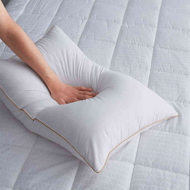 Pillow Peter Khanun 100% GOOSE DU COU COU S pour le lit de couchage S 100% coton coque rempli de 100% d'oie en bas de 48x74 cm T2208292762