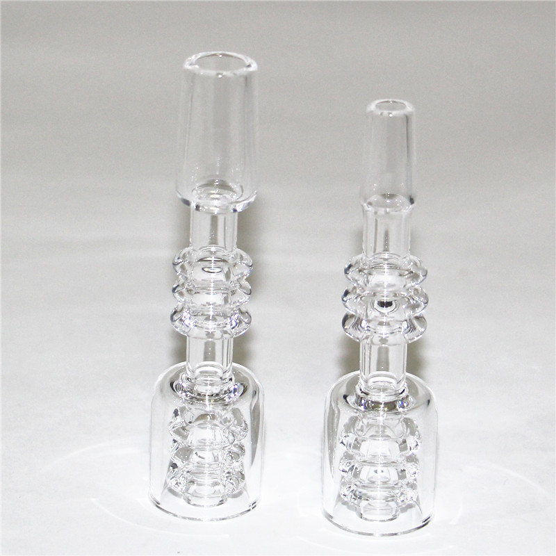 Smoking New 10mm 14mm Quartz Tips Drip Tester Straw Tube Tip Hookah for Mini water pipe dab rig bong Male Female Smoking Nail