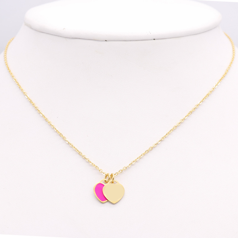 necklace designer jewelry necklaces chain chains link luxury jewellery heart pendant custom love pendants women womens Stainless Steel Valentine's Day
