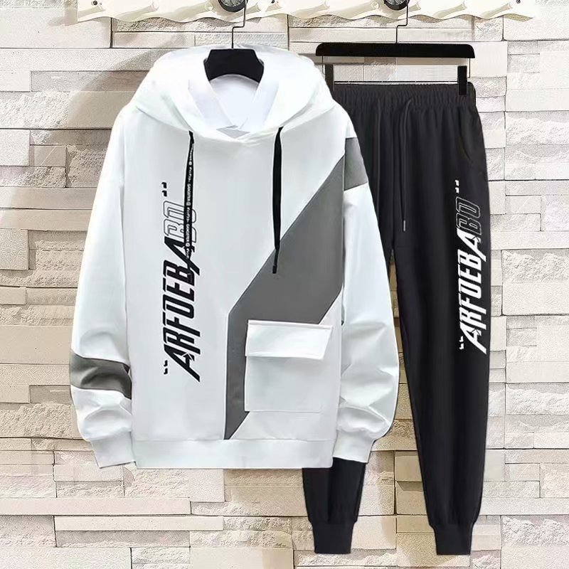 Erkek Trailtsits Bahar Sonbahar Erkek Hoodies Hip Hop Moda Sokak Giyim Setleri Erkek Trailsuit Sıradan Erkek Giyim Sweatshirt Setleri Erkekler Ekleme Takımları 220906