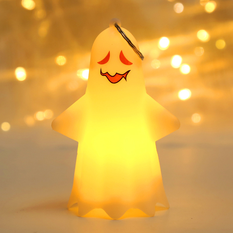 2022 Halloween-dekorationer LED-upplysta leksaker barns bärbara söta trick-eller-behandlande nattlykta pumpa lykta skrivbord spöke dekoration hänge 78
