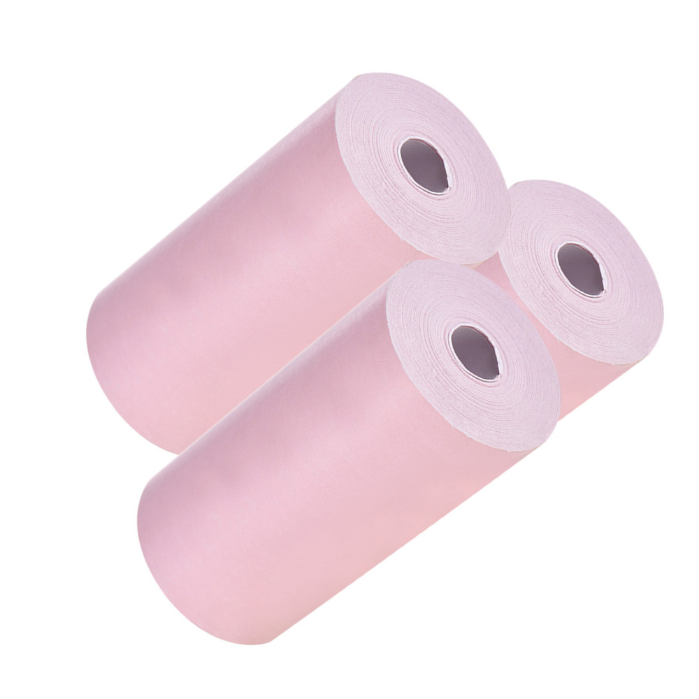 자체 접착성 컬러 열 용지 인쇄용 라벨 스티커 롤 57x30mm 3 rolls 청구서 영수증 인쇄 Peripage Paperang P1/P2 미니 사진 프린터