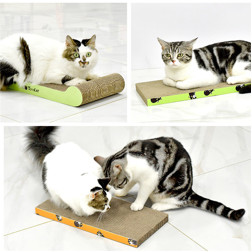 Cat Furniture Scratchers Kitten Carton ondulé Pad er avec pincement pour chatons et produits pour animaux de compagnie 220906
