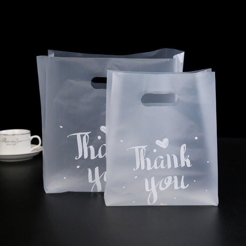 Hediye Sargısı Teşekkürler Plastik Torbalar Alışveriş Paketleme Çantaları Saplamalı Noel Düğün Partisi Mücevher Giyim Sarma Çantası 220906