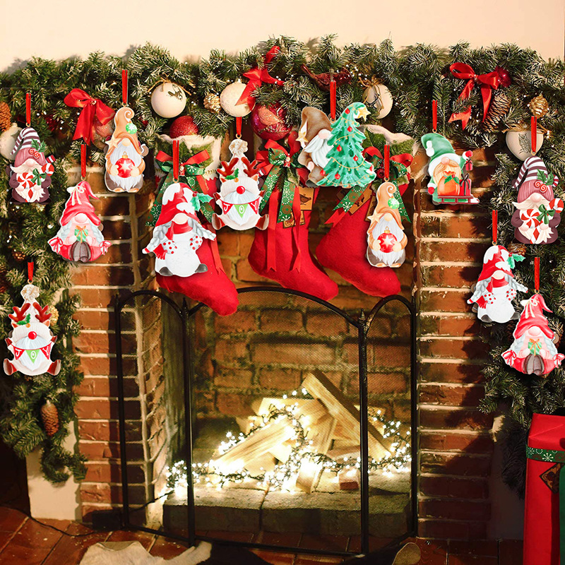 Kerstdecoratie hars hanger cartoon eland vakantie ornamenten ambachtelijke kerstcadeaus