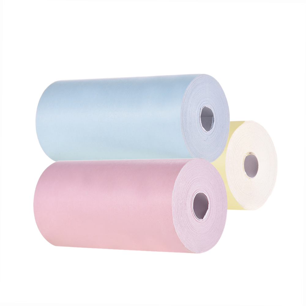 자체 접착성 컬러 열 용지 인쇄용 라벨 스티커 롤 57x30mm 3 rolls 청구서 영수증 인쇄 Peripage Paperang P1/P2 미니 사진 프린터