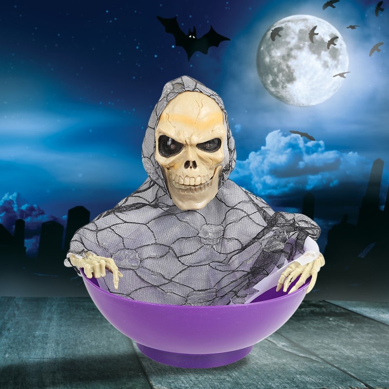 Autres fournitures de fête festives Candy Bowl Halloween Tricky Candy Grim Toy Compote Nouveauté drôle jouet Ludi 220905