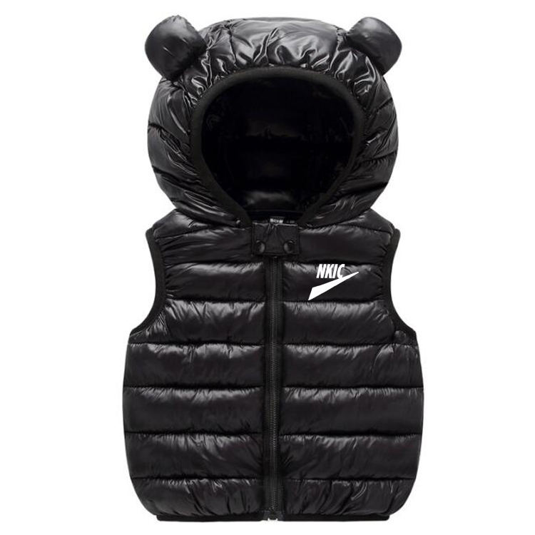 Teenagers Waistcoat Children Warm Autumn Winter Light Down Jacket Vests For Boys Girls Parent-Child Coat Waistcoat Kids Outerwear Hooded