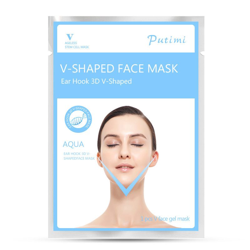 Maschera il viso a forma di V 3D Sollevamento rassodante Maschere il viso con bendaggio peel-off