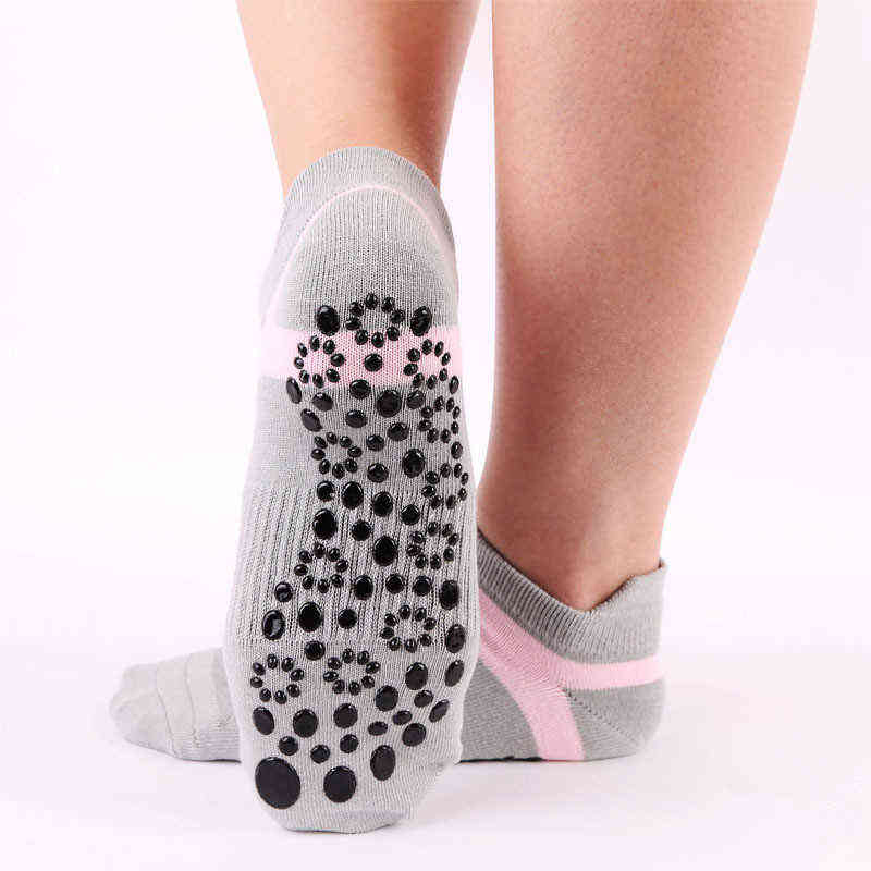 Athletic Socks Anti Slip Round Head Fitness For Woman Cotton Bortable Sport Ventilation Pilates Ballet Dance Sock L220905