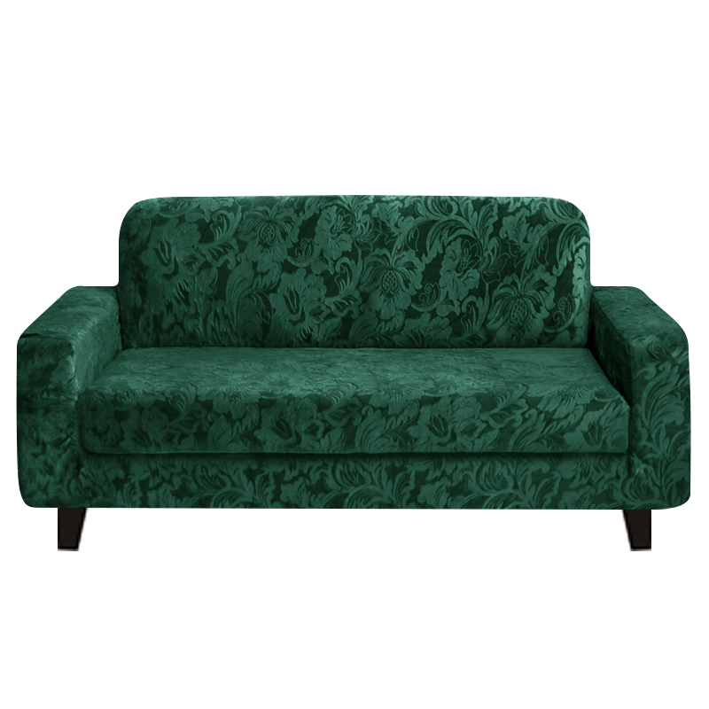 Housses de chaise Housse de canapé en jacquard de velours Housse de tissu à toucher fin à haute élasticité pour protecteur de meubles de salon Accueil 220906