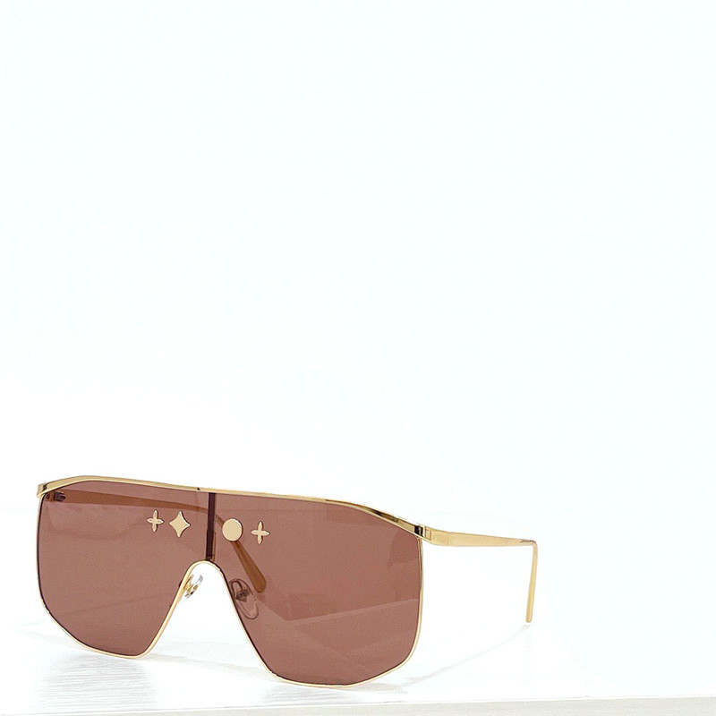 Neue Modedesign-Sonnenbrille Z1717U Pilot-Metallrahmen-Schildlinse im klassischen Monogramm-Stil, beliebte Outdoor-UV400-Schutzbrille von höchster Qualität