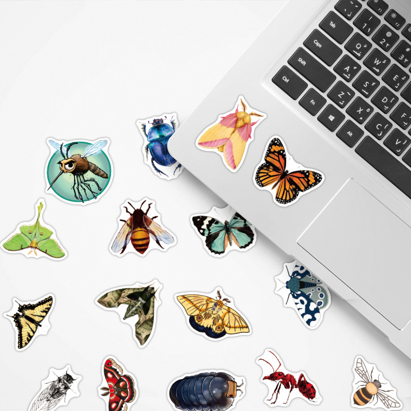 50st Butterfly Stickers Park för DIY Laptop Skateboard Motorcykeldekaler8000865