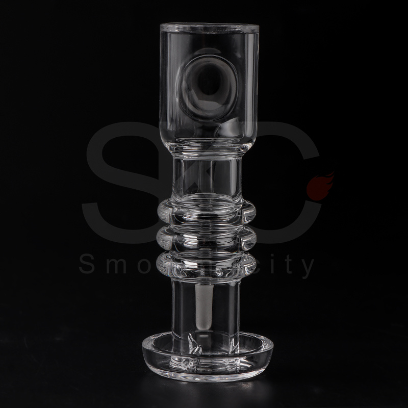 DHL Smoke Totalmente soldado Borde biselado Cuarzo Banger XXL Retenedor de calor Terp Slurper Nail 10/14/18 mm para Dab Rigs Pipes Bong