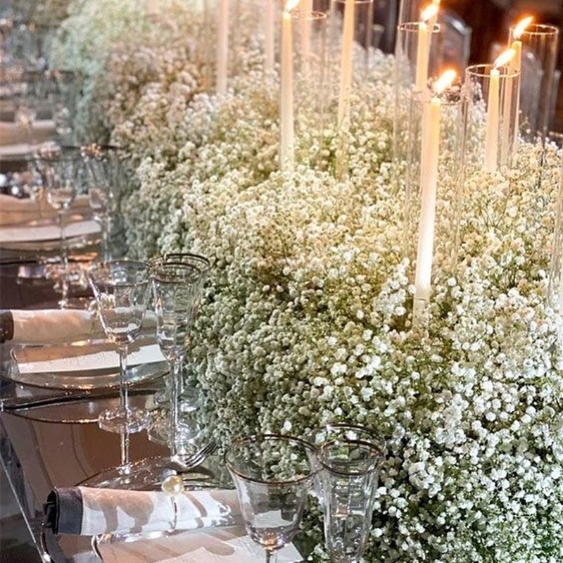 Faux Floral Greenery's Baby's Disced Flowers Gypsophila Аранжировка искусственные цветы Свадебные украшения Fleurs Sechees Рождественский домашний декор 220906