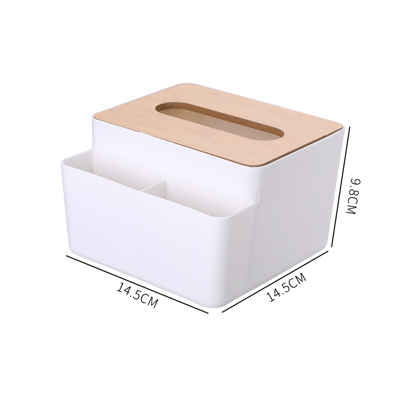 Modedesignerin Tissue Box Holzdeckel Toilettenpapierbox Massivholz Serviettenhalter Hülle Einfacher stilvoller Heimwagenspender