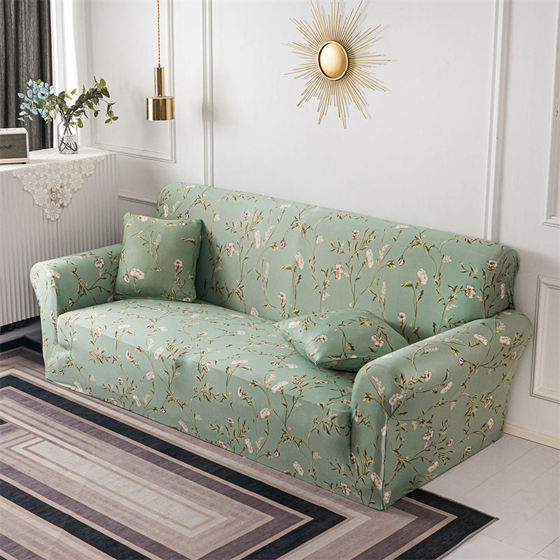Coprisedie 1 2 3 4 Posti Divano elastico floreale soggiorno Angolo componibile a forma di L Copridivano Proteggi divano 220906