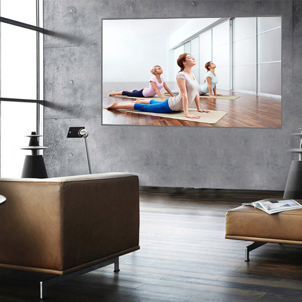 130-дюймовый портативный проектор экраны проекции видеопроекции складываемые 4K Full HD Анти-световая занавес для настенных фильмов домашнего кинотеатра