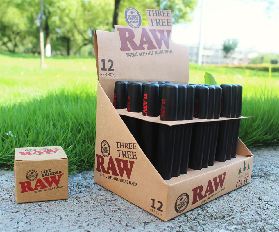 Roken RAW Tabak Plastic Doob Tube Stash Jar 122mm Herb Container Opslag Sigaret Rolling Cone Paper Tube Pill Box Pre Roll Preroll Pakket