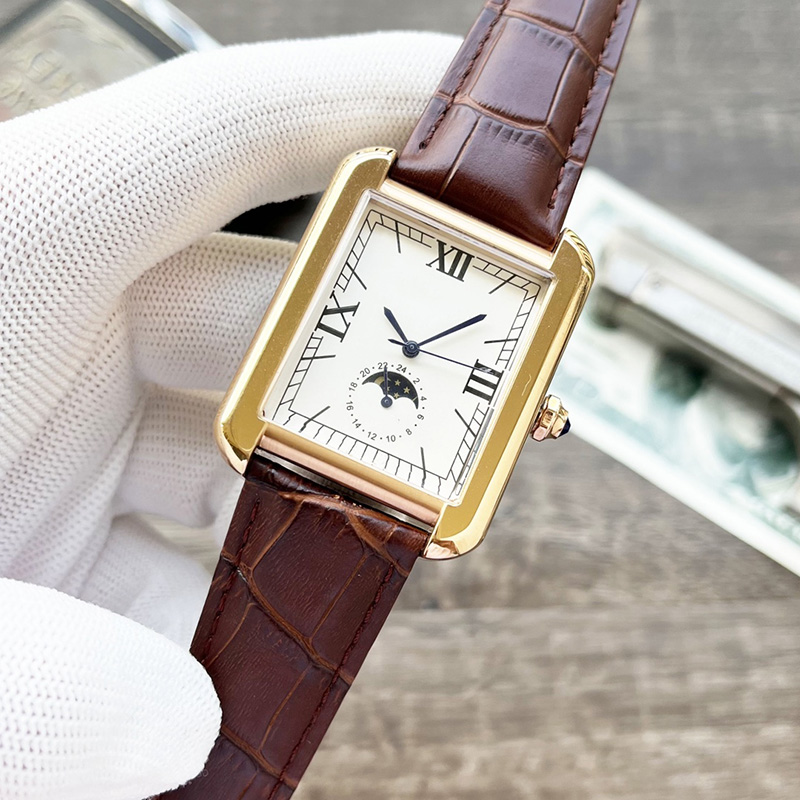Herrenuhr, automatische mechanische Uhren, Edelstahlarmband, Saphir-Armbanduhr, wasserdicht, Montre-de-Luxe-Armbanduhr, rechteckiges Zifferblatt, 42 mm