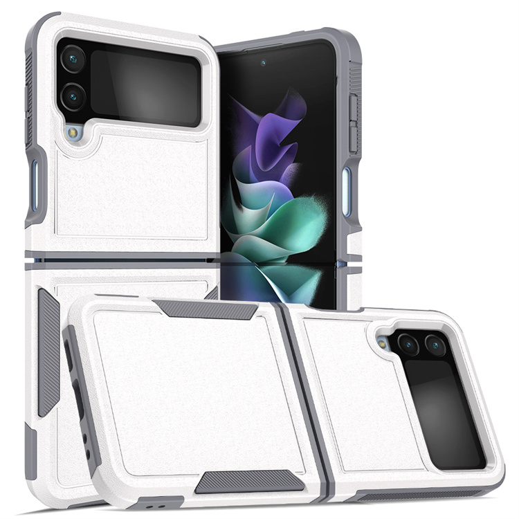 factory direct selling phone cases For Samsung Galaxy z flip3 flip4 case TPU PC HARD CASE opp packages